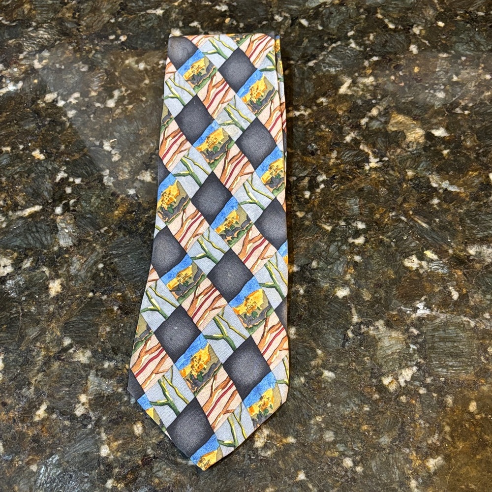 J. Garcia  Silk extra long tie